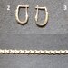 Cercel, pandantiv, lant, cruce – aur 14k