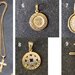 Cercel, pandantiv, lant, cruce – aur 14k